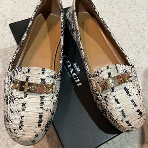 Coach Snake Skin Loafers